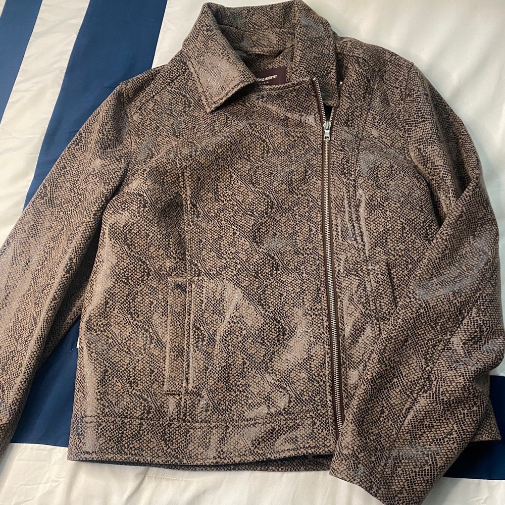 Johnston and Murphy Women’s faux Snakeskin Jacket